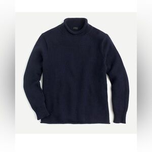 J. Crew Deep Navy Cowlneck Pullover Sweater